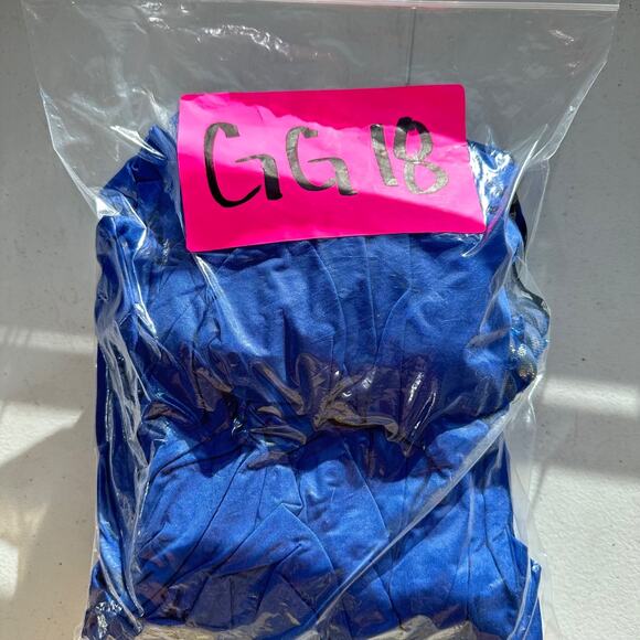 Tadashi Shoji Womens Cowl Neck Party Dress Y2K Blue Beaded Ruched Sleeveless - Picture 16 of 16